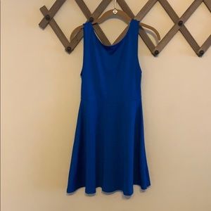 Cute flirty skater open back dress